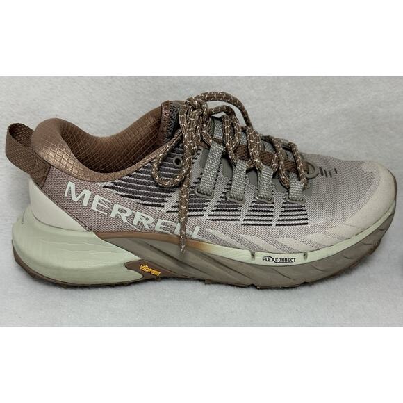 Merrell Agility Peak 4 Trail Beige Running Shoes Women's Size 6.5 Moonbeam EUC - Picture 6 of 10